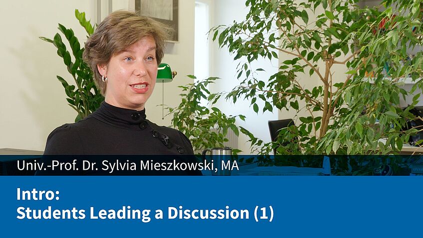 Intro: Students Leading a Discussion (Sylvia Mieszkowski)